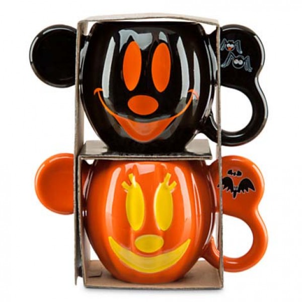Mickey and Minnie Mouse Halloween Mug Set